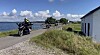 En motorcykel-kortege kunne i et par timer lørdag opleves på Falster. Privatfoto
