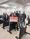 Nørre Alslev Gymnastikforening får støtte til at skabe en topmoderne bikingsal. Her er bestyrelsen på inspirationstur i Ravnsborg. Privatfoto