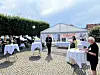 Tidligere i juli var der et lille borgermøde om byudviklingen på Torvet i Sakskøbing med præsentation af skitser i teltet og tale ved Bob Richard Nilsen (Æ)