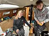Silke Maaløe og Silas Terkelsen - begge 20 år - tager en prøvesejlads på et års tid i en 50 år gammel sejlbåd til - formentlig - Middelhavet. Foto: Kim Møller Pedersen
