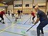 Der var masser af hockey til både store og små, da Errindlev-hallen i weekenden også var en del af Errindlevs Landsbydag. Foto: Kim Møller Pedersen