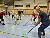 Der var masser af hockey til både store og små, da Errindlev-hallen i weekenden også var en del af Errindlevs Landsbydag. Foto: Kim Møller Pedersen